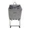 Steele Canvas Basket 4 BU Elevated Truck Grey Vinyl w/Grey Vinyl - 2in Stem Casters 92E4VGRYVGRYM2S - alternate 2